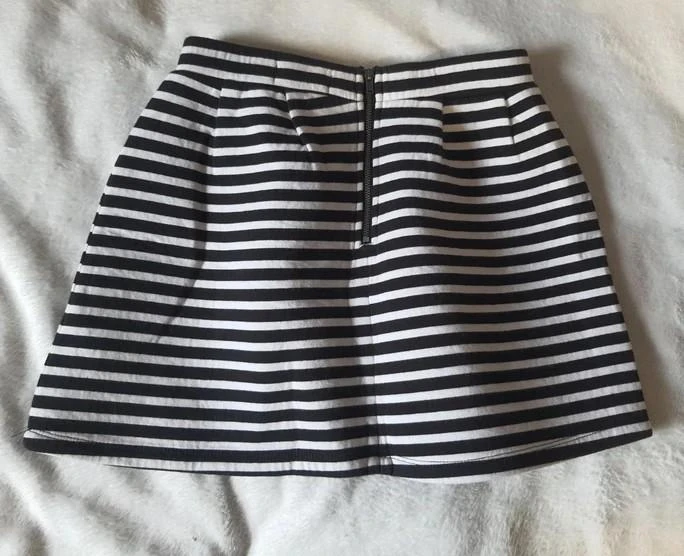 Jupe Bizzbee rayada negra y blanca 34 - XS – photo 6